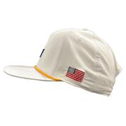 LSU Legacy American Flag Caddy Rope Script Snapback Cap